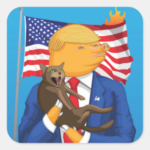 American Catastrophe Square Sticker