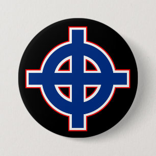 American Celtic Cross 7.5 Cm Round Badge