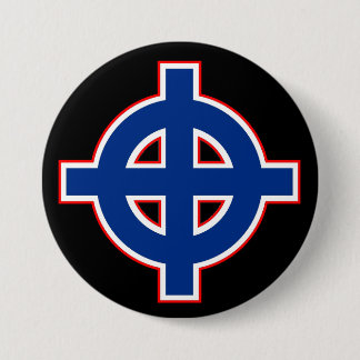American Celtic Cross 7.5 Cm Round Badge