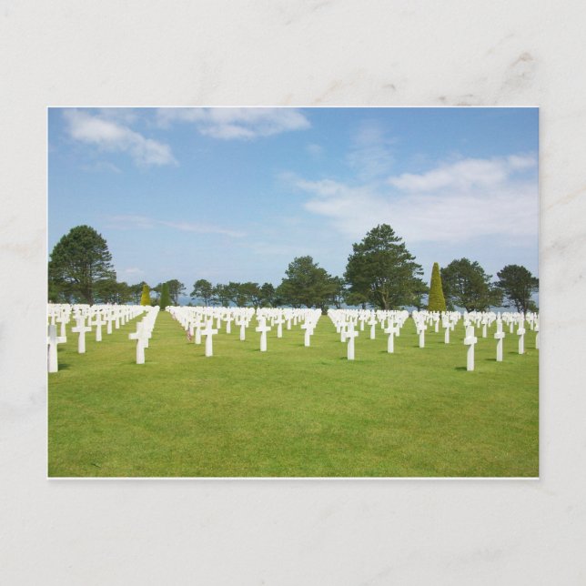 American Cemetery in France Postcard (Front)