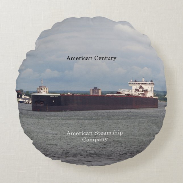 American Century round pillow (Front)