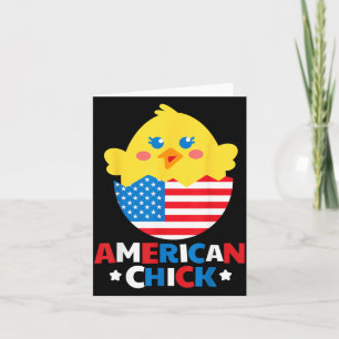 American Chick Funny 4th Of July Independence Day Card