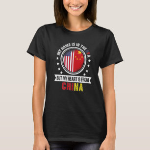 American Chilean Flag Heart from Chile American Pa T-Shirt