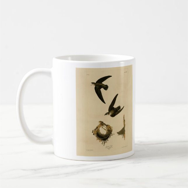 American (Chimney) Swift Audubon, Birds of America Coffee Mug (Left)