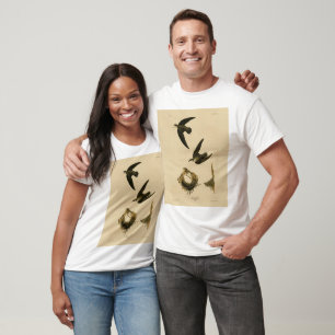 American (Chimney) Swift Audubon, Birds of America T-Shirt