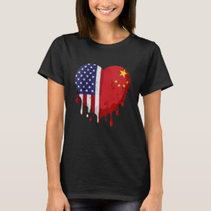 American Chinese Asian Pacific Heritage Month Flag T-Shirt