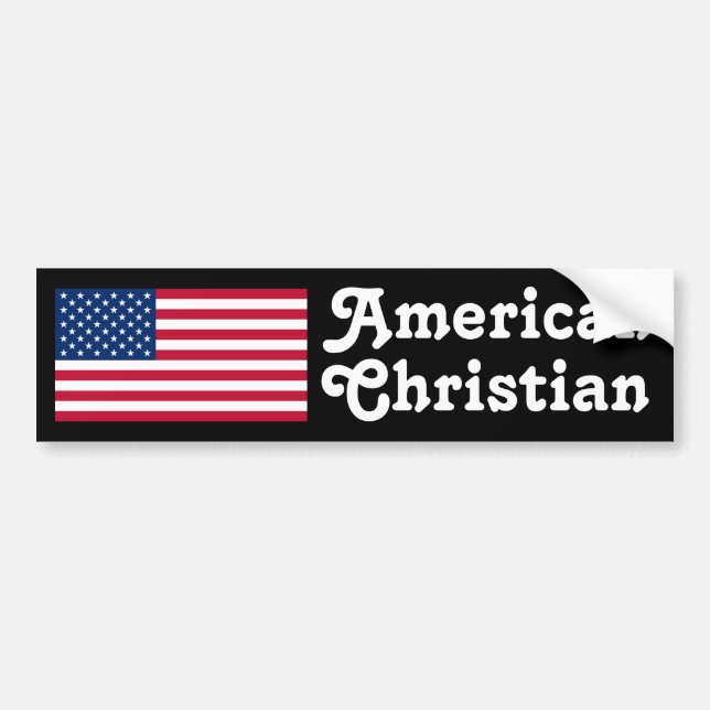 American Christian Bumper Sticker (Front)