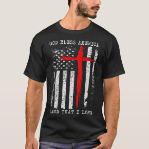 American Christian God Bless America T-Shirt