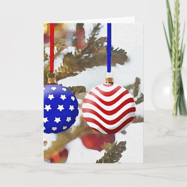 American Christmas Holiday Card (Front)