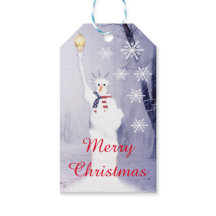 American Christmas patriotic snowman