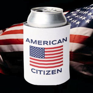 American Citizen USA Flag Can Cooler