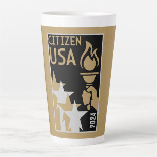 American Citizenship Gifts Latte Mug