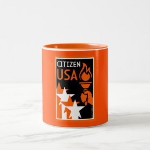 American Citizenship Gifts Two-Tone Coffee Mug