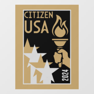 American Citizenship Gifts Window Cling