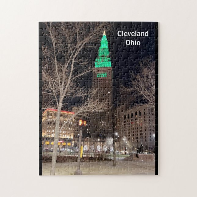 AMERICAN CITY CLEVELAND OHIO JIGSAW PUZZLE (Vertical)
