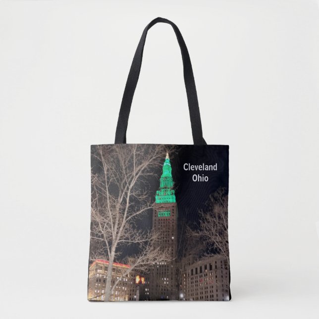 AMERICAN CITY CLEVELAND OHIO  TOTE BAG (Front)