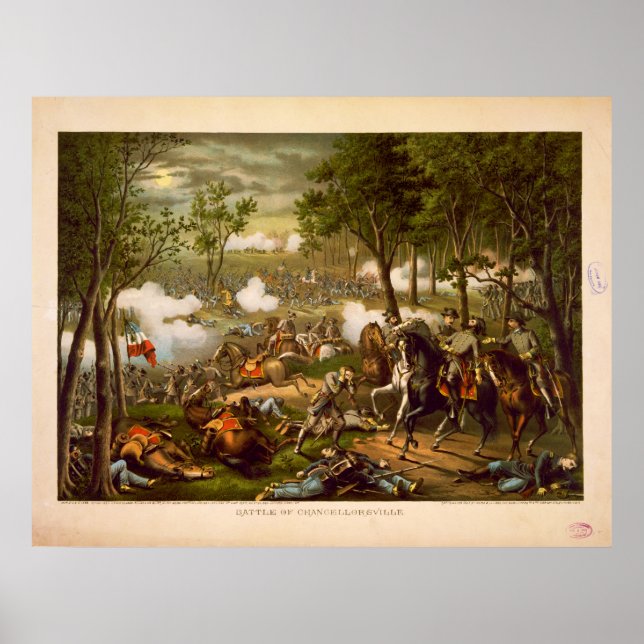 American Civil War Battle of Chancellorsville Poster (Front)
