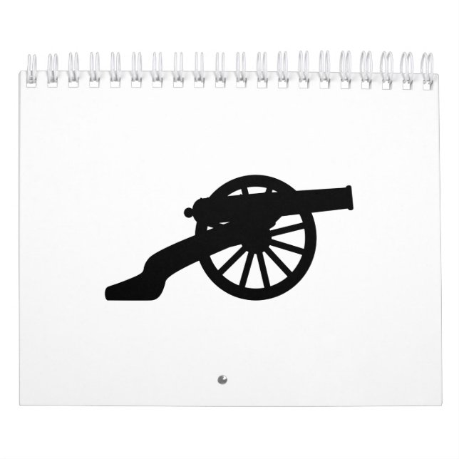 American Civil War Cannon Silhouette Calendar (Cover)