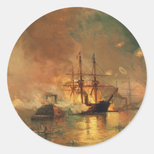 American Civil War Capture of New Orleans Classic Round Sticker