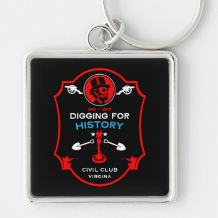 American Civil War Metal Detecting Club Key Ring