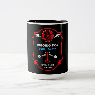 American Civil War Metal Detecting Club Two-Tone Coffee Mug