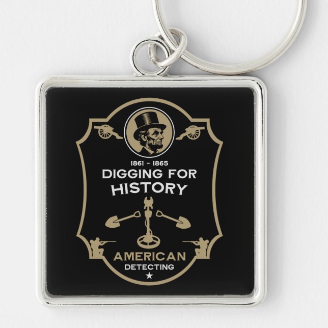 American Civil War Metal Detecting Key Ring (Front)