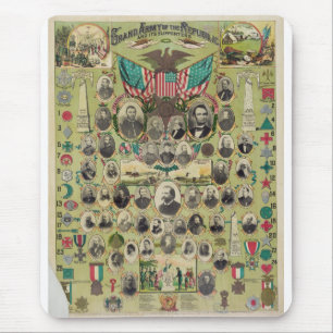 American Civil War's Grand Army of the Republic Mouse Mat