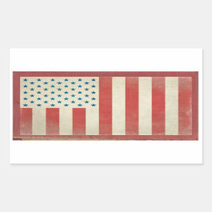 American Civilian Flag Vintage Stickers