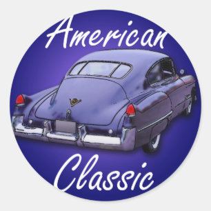 American Classic 1949 Cadillac Round Sticker