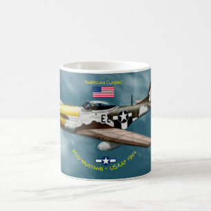 American Classic P51D Mustang  T-Shirt Coffee Mug