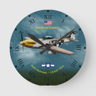 American Classic P51D Mustang Watch Round Clock