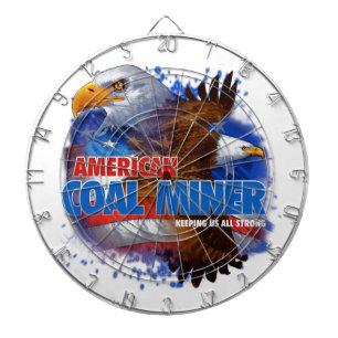 AMERICAN COAL MINER by earl ferguson Dartboard
