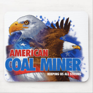 AMERICAN COAL MINER MOUSE MAT