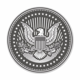 American Coat of Arms Custom-Cut Vinyl Stickers