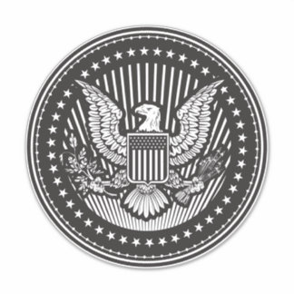 American Coat of Arms Custom-Cut Vinyl Stickers