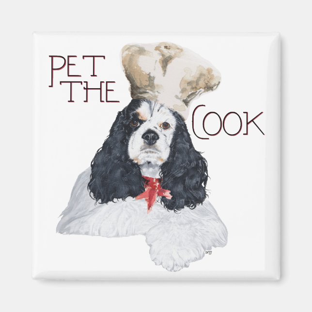 American Cocker Spaniel Chef Magnet (Front)