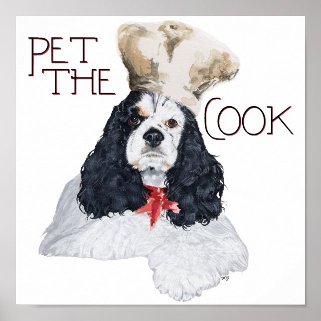 American Cocker Spaniel Chef Poster (Front)