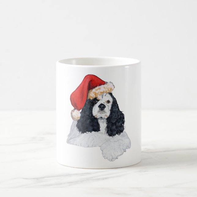 American Cocker Spaniel Christmas Coffee Mug (Center)