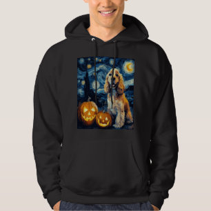 American Cocker Spaniel Cute Dog Halloween Jack O Hoodie