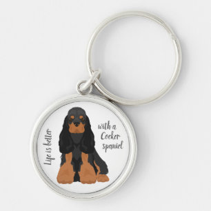 American Cocker Spaniel dog Key Ring