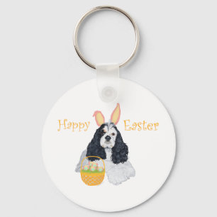 American Cocker Spaniel Easter Key Ring