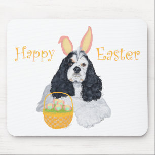 American Cocker Spaniel Easter Mouse Mat