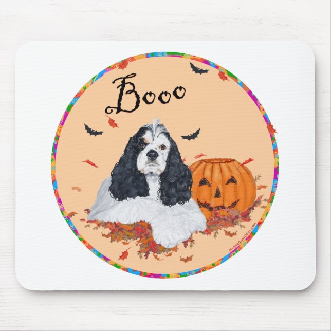 American Cocker Spaniel Halloween Mouse Mat (Front)