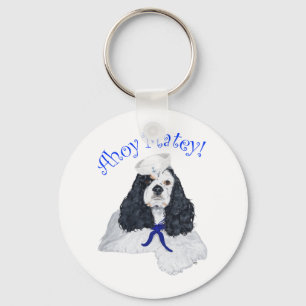 American Cocker Spaniel Sailor Key Ring