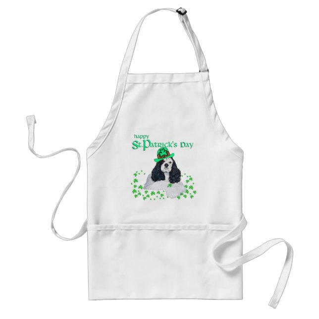 American Cocker Spaniel St. Patrick's Day Standard Apron (Front)
