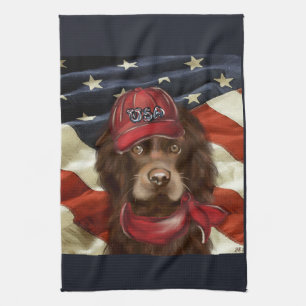 American Cocker Spaniel  Tea Towel