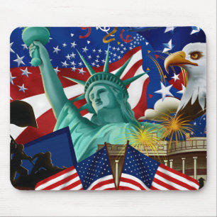 AMERICAN COLLAGE MOUSE MAT