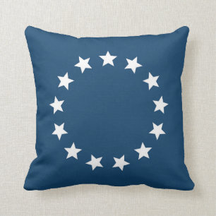 American Colonial Flag Stars Cushion