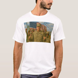 American Commander Leads With Pride T-Shirt