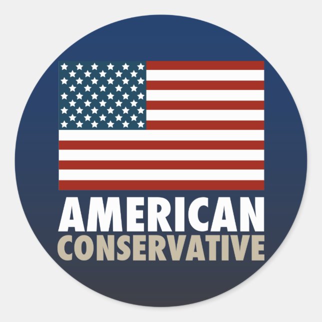 American Conservative Classic Round Sticker (Front)